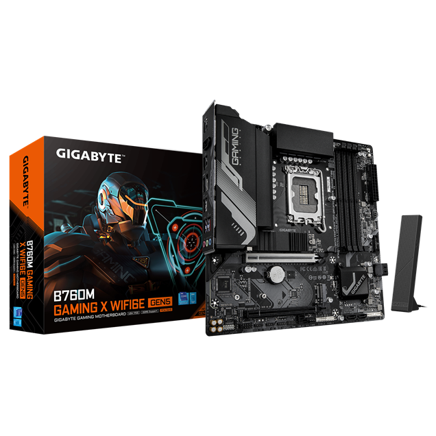 Gigabyte B760M GAMING X WIFI6E GEN5 mATX Motherboard for Intel Socket 1700 CPUs